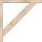 Ekena Millwork Traditional Block Smooth Bracket w/ Offset Brace, Douglas Fir, 3 1/2"W x 26"D x 26"H BKT0402X26X26TRA05SDF - alternate 3